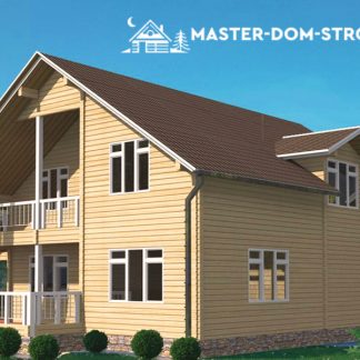 Проект дома из бруса №001