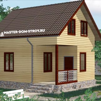 Проект дома из бруса №007