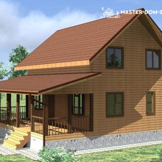 Проект дома из бруса №170