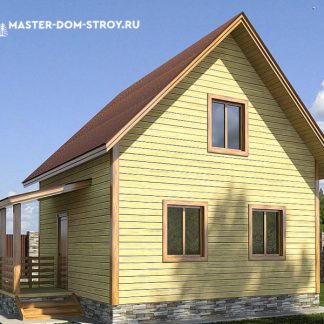 Проект дома из бруса №021