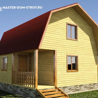 Проект дома из бруса №037