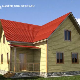 Проект дома из бруса №052