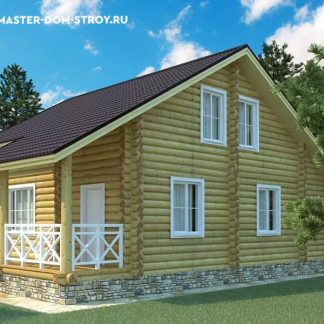 Проект дома из бревна №011