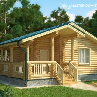 Проект дома из бревна №007